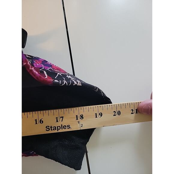 Torrid Curve Multicolor Floral Wire Free Racerback Bra Women's 46C Stretch - Picture 7 of 9